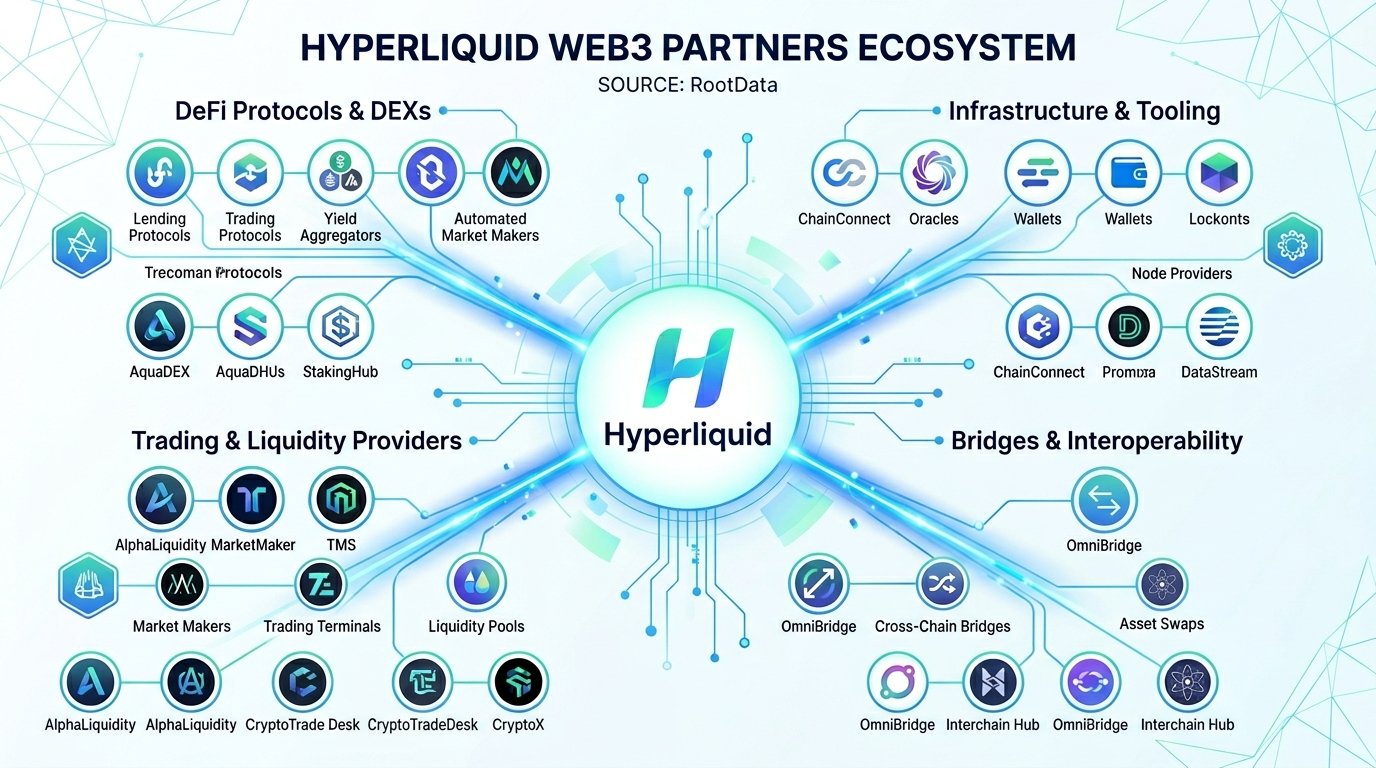 RootData Maps Hyperliquid Web3 Partners